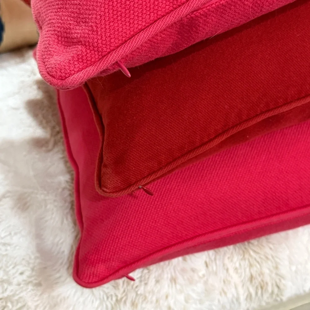Ralph Lauren Bundle of 3 Red/Pink Pillow Shams